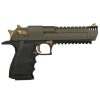 magnum research desert eagle l6 .44 magnum 6in 8rd mil-spec green cerakote/black pistol w/ picatinny bottom rail (de44l6msg)