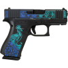 glock 43x rmr cut c4 9mm 3.4in 10rd peacock pistol (ux4350204frnpea)
