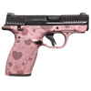 smith & wesson bodyguard 2.0 ms 380 acp 2.75in 10/12rd blush hearts striker-fired pistol (13926-hearts)