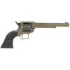 heritage manufacturing rough rider .22lr 6.5in 6rd od green/poly stars revolver (rr22t6)