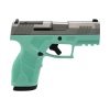 taurus gx2 toro 9mm 3.38in 1x13rd stainless/cyan striker-fired pistol (1-gx2p939c)