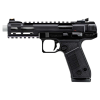beretta b22 jaguar tac metal .22lr 5.25in 15rd black threaded semi-automatic blowback pistol (jb22tacmet15)