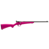 savage rascal 22lr 16.125in barrel single shot pink synthetic stock rifle (13780)