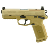 fn fnx-45 tactical .45 acp 5.3in 10rd flat dark earth semi-automatic pistol (66-100223)