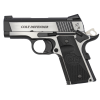 colt combat elite defender 9mm 3in 8+1rd two tone pistol (o7082ce)