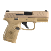 fn 509 compact 9mm luger 3.7in 12rd/15rd flat dark earth pistol (66-100818)