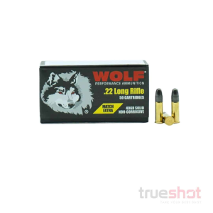 Wolf - Match Extra - 22 Long Rifle - 40 Grain - Solid Round Nose - 50