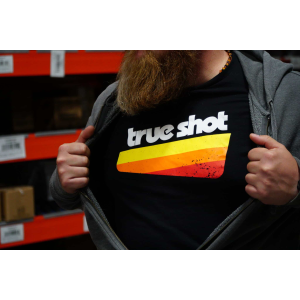 TRUE SHOT - TRI-COLOR RACING STRIPES SHIRT - XL
