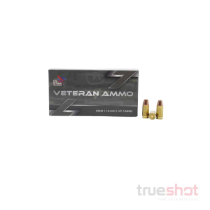 Veteran Ammo - 9mm - 124 Grain - JHP - Hornady XTP - 1000