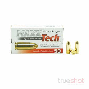 MaxxTech - 9mm - 115 Grain - FMJ - 500