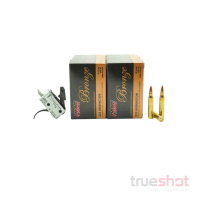 BUNDLE DEAL: TriggerTech Duty Single Stage Curved Drop In AR-15 Trigger and 200 Rounds of Ammo - PMC 223 55 Grain