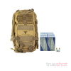 BUNDLE DEAL: Tan Full Forge Gear Backpack and 500 Rounds of Ammo - Magtech 9mm 115 Grain Steel