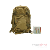 BUNDLE DEAL: Tan Glock Multipurpose Backpack and 500 Rounds of Ammo - Maxxtech 9mm 115 Grain