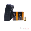 BUNDLE DEAL: 5 Black 30 Round Magpul M3 AR-15 PMAGs and 200 Rounds of Ammo - Retail / PMC 5.56 62 Grain