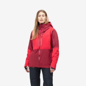 Norrona Lofoten GTX Thermo100 Jacket Womens | Multi Red | Size Small | Christy Sports product image