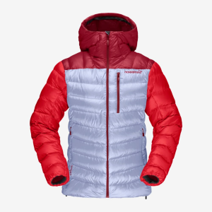 Norrona Lyngen Down850 Hooded Jacket Womens | Multi Red | Size X-Large | Christy Sports product image