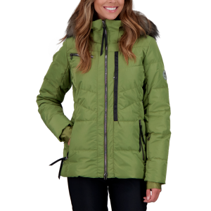 Obermeyer Circe Down Jacket Womens | Olive | Size 16 | Christy Sports product image