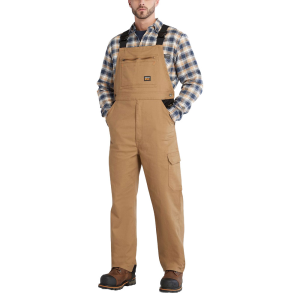 Timberland PRO Mens A55RS Ironhide Original Fit Flex Bib Overalls - Dark Wheat 2X-Large Short