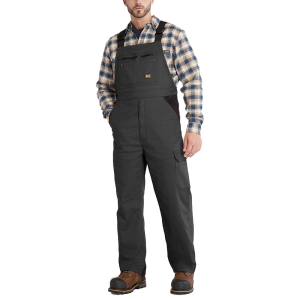 Timberland PRO Mens A55RS Ironhide Original Fit Flex Bib Overalls - Jet Black 2X-Large Regular